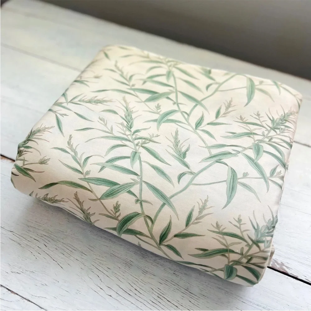 Ralph Lauren Desert Plains Perennial KING Duvet Cover Sateen Vintage Cream Green